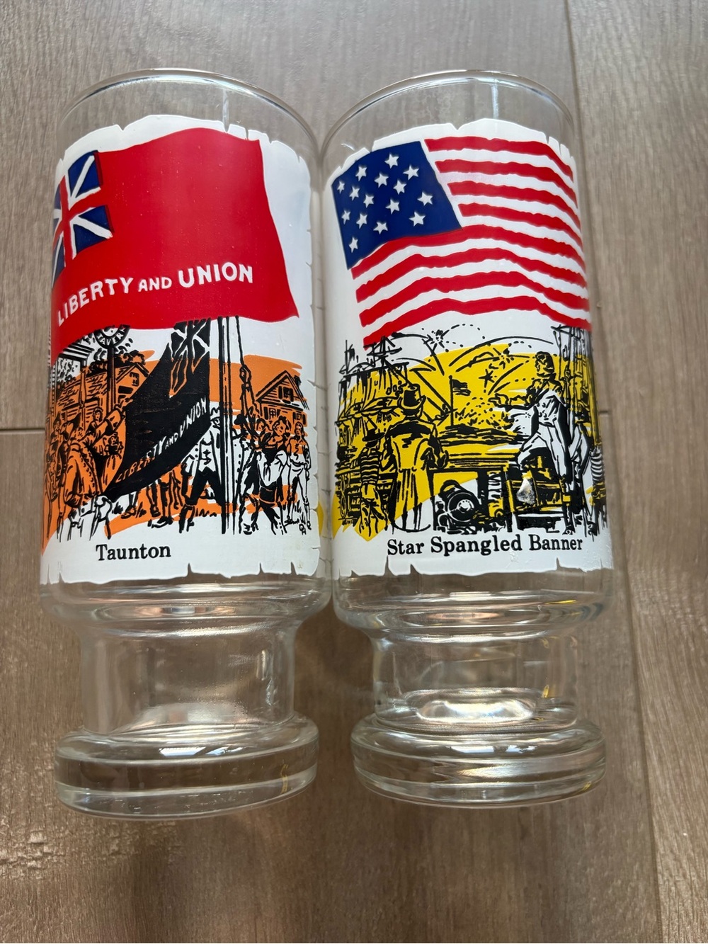 Flags of our nation series 1,2 Glasses set of 2